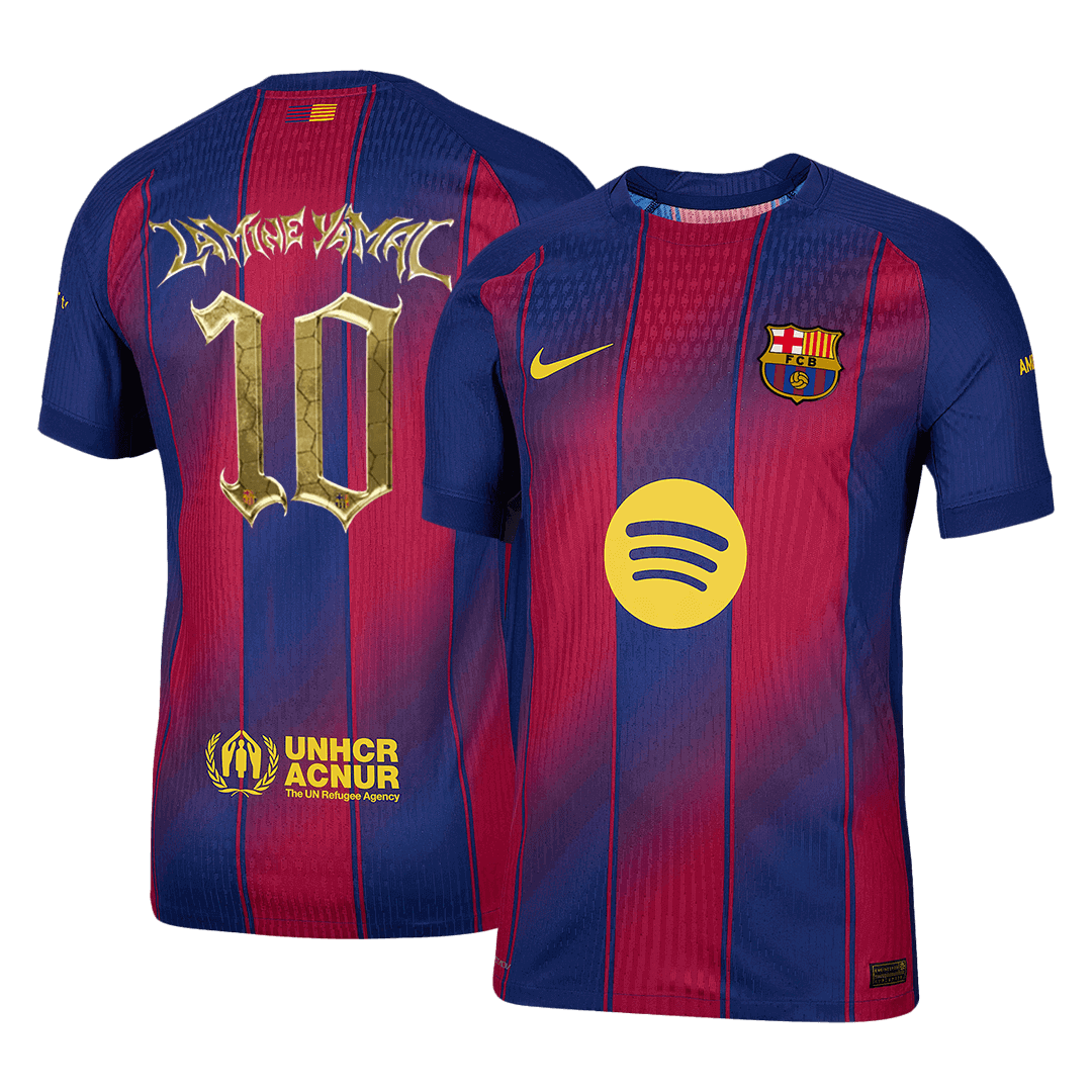 LAMINE YAMAL #10 Kopa Trophy Edition Barcelona Thuis Spelersversie Voetbalshirt 2025/26 - Slim Fit