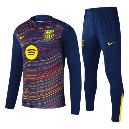 Barcelona Joggingpak met rit Set(top+broek) 2025/26 Colorful football shirt
