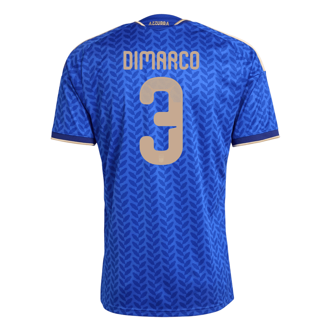 DIMARCO #3 Heren Italië Thuis Voetbalshirt WK Voetbal 2026 - achterkant