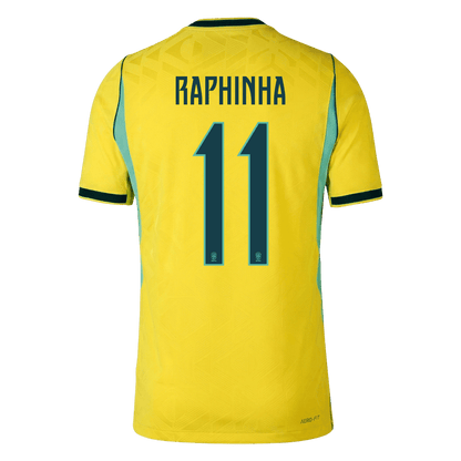 RAPHINHA #11 Brazilië Spelersversie thuisshirt WK Voetbal 2026 - slim fit
