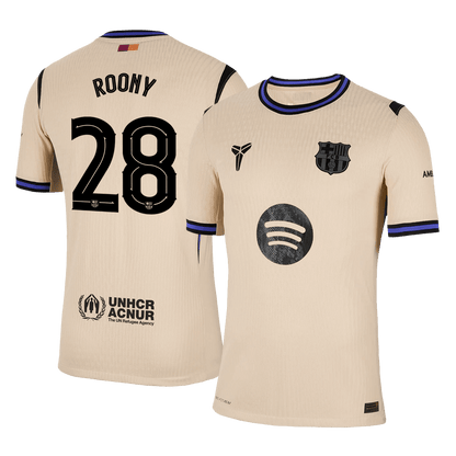ROONY #28 Barcelona Uit Spelersversie Voetbalshirt 2025/26 - UCL - Slim Fit