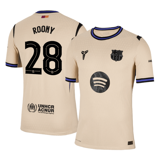 ROONY #28 Barcelona Uit Spelersversie Voetbalshirt 2025/26 - UCL - Slim Fit