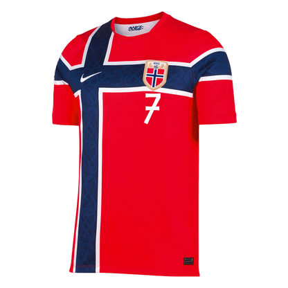 SØRLOTH #7 Heren Noorwegen Thuis Voetbalshirt WK Voetbal 2026 - detail