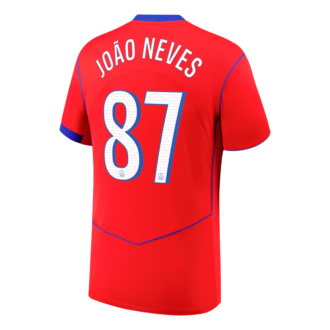 JOÃO NEVES #87 Heren PSG Derde Voetbalshirt 2025/26 - extra