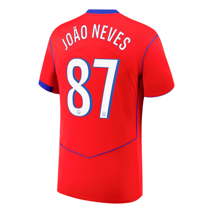 JOÃO NEVES #87 Heren PSG Derde Voetbalshirt 2025/26 - extra