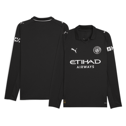 Heren Manchester City Uit Lange Mouwen Voetbalshirt 2025/26 - extra