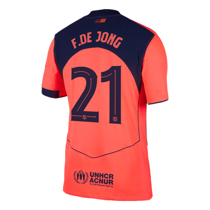 F.DE JONG #21 Barcelona Derde Spelersversie Voetbalshirt 2025/26 - UCL - Slim Fit - foto 12