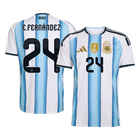 E. FERNANDEZ #24 Heren Argentinië thuisshirt 2026 [PREMIUM]