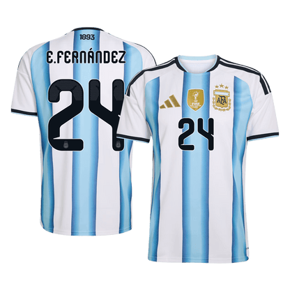 E. FERNANDEZ #24 Heren Argentinië thuisshirt 2026 [PREMIUM]