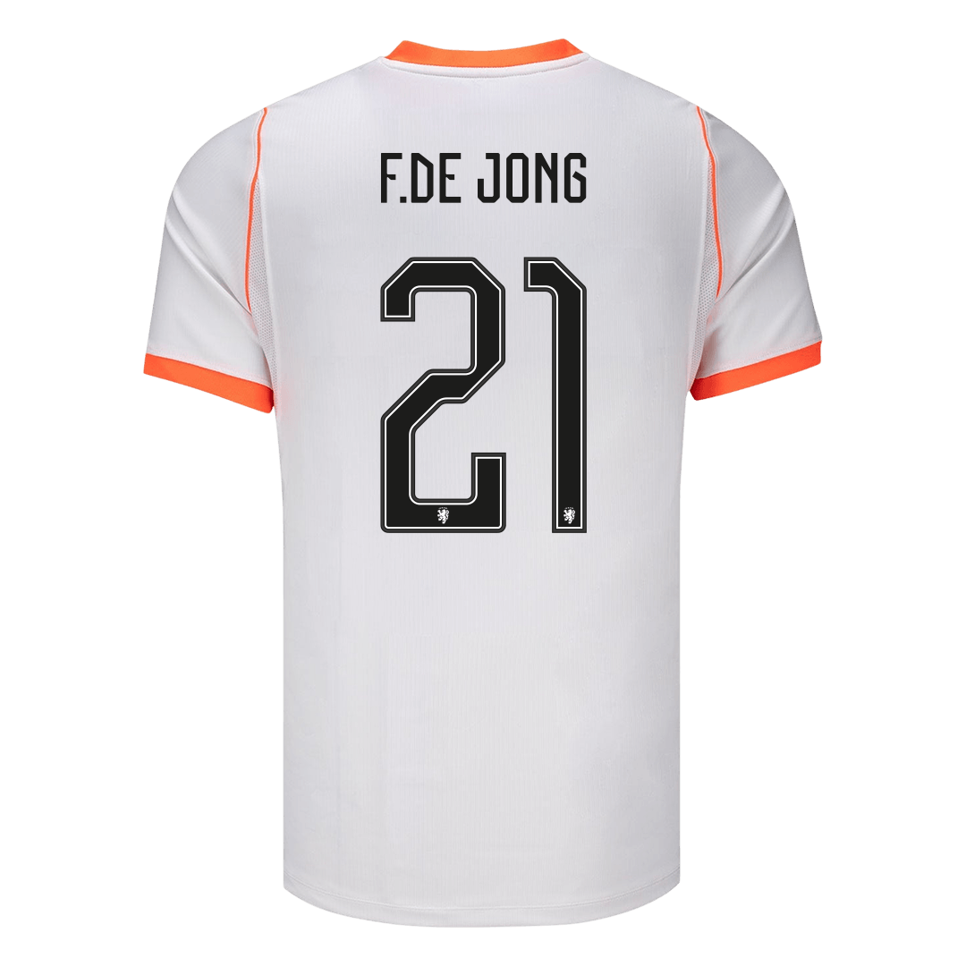 F.DE JONG #21 Heren Nederland uitshirt WK Voetbal 2026