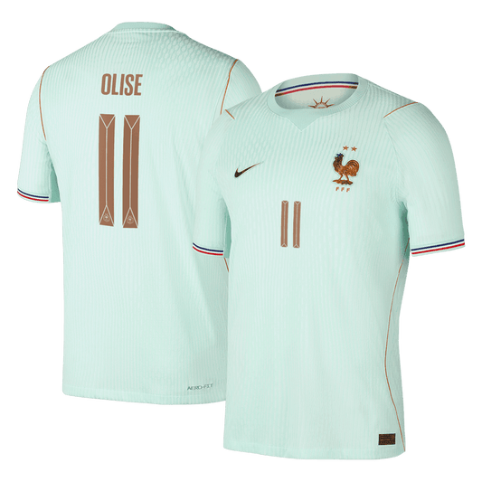 OLISE #11 Frankrijk Uit Spelersversie Voetbalshirt WK Voetbal 2026 - Slim Fit - voorkant