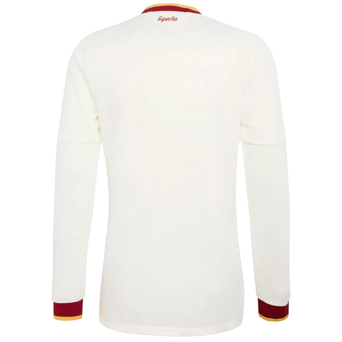 Heren Spanje Uit Lange Mouwen Voetbalshirt WK Voetbal 2026 - achterkant