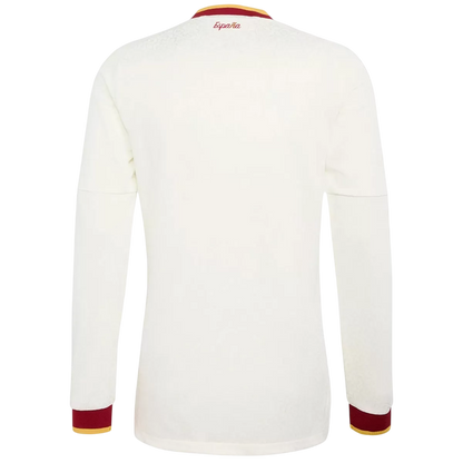 Heren Spanje Uit Lange Mouwen Voetbalshirt WK Voetbal 2026 - achterkant
