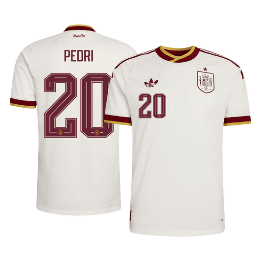 PEDRI #20 Spanje Spelersversie uitshirt WK Voetbal 2026 - slim fit