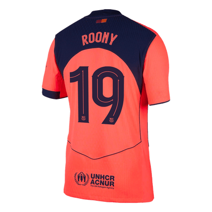 ROONY #19 Barcelona Derde Spelersversie Voetbalshirt 2025/26 - UCL - Slim Fit - detail