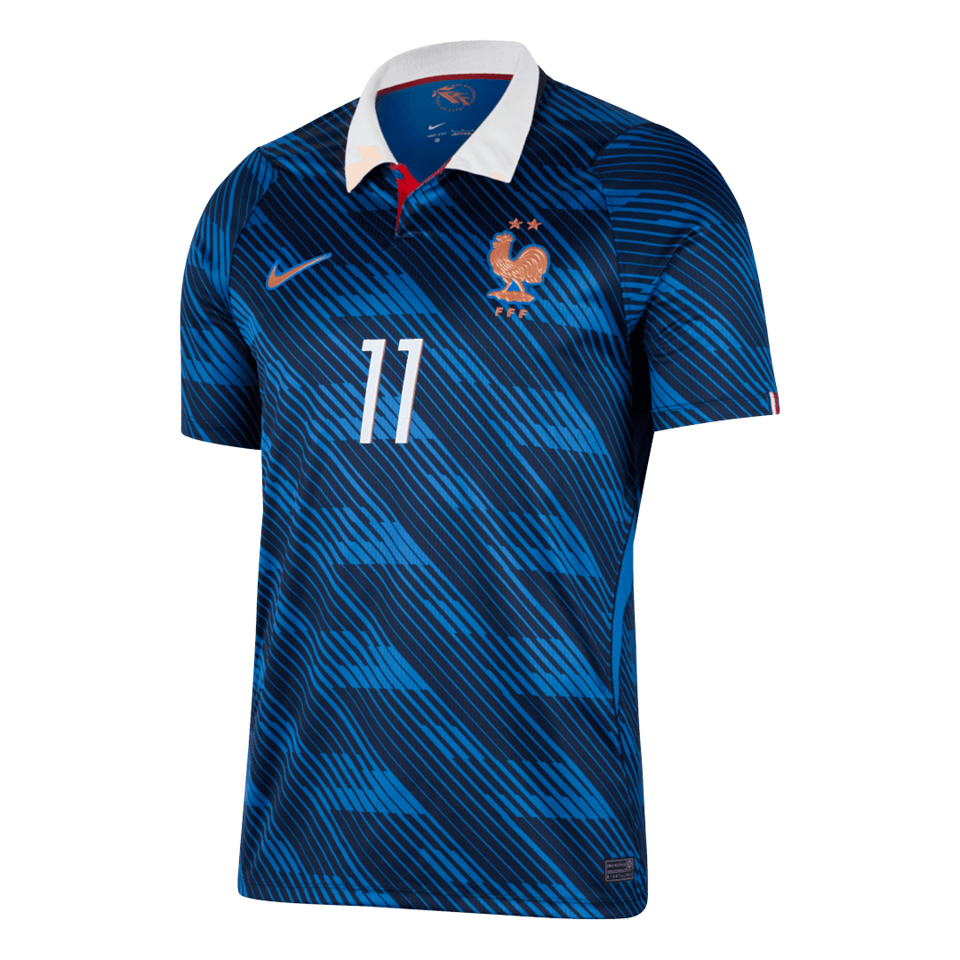 OLISE #11 Heren Frankrijk Thuis Voetbalshirt WK Voetbal 2026 - zijkant