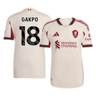 GAKPO #18 Liverpool Spelersversie uitshirt 2025/26 - slim fit
