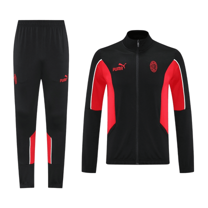 AC Milan Trainingsjack Set(Jas+Broek) 2025/26 Black football shirt