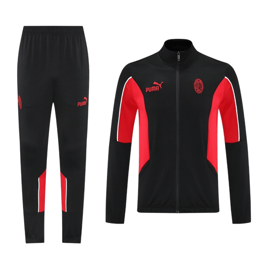AC Milan Trainingsjack Set(Jas+Broek) 2025/26 Black football shirt