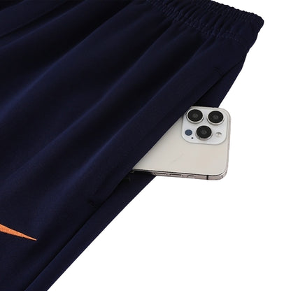 Barcelona Trainingsjack Set(Jas+Broek) 2025/26 Navy&Orange - close-up