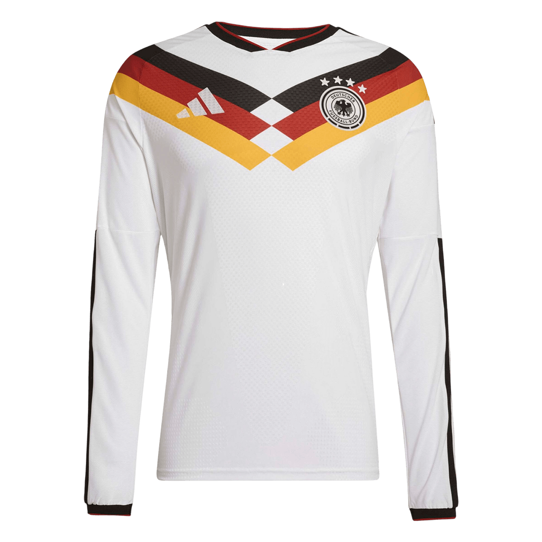 Duitsland Thuis Spelersversie Lange Mouwen Voetbalshirt 2026 - Slim Fit