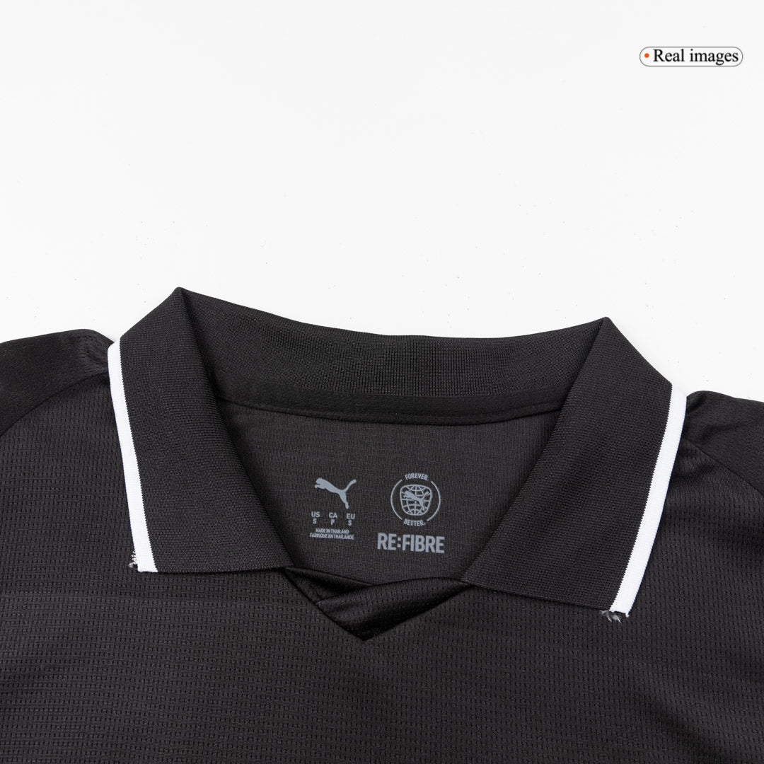 Heren Manchester City Uit Lange Mouwen Voetbalshirt 2025/26 - zijkant