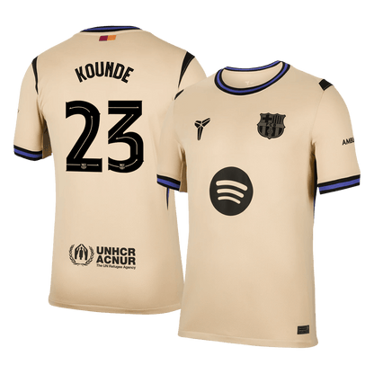 KOUNDE #23 Heren Barcelona Uit Voetbalshirt 2025/26 - UCL