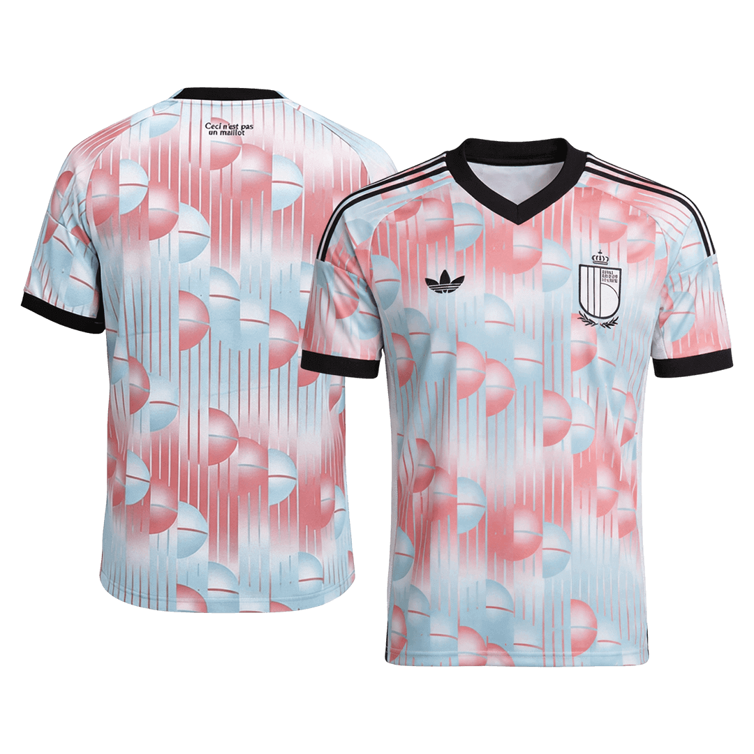 Heren België Uit Voetbalshirt WK Voetbal 2026 - achterkant
