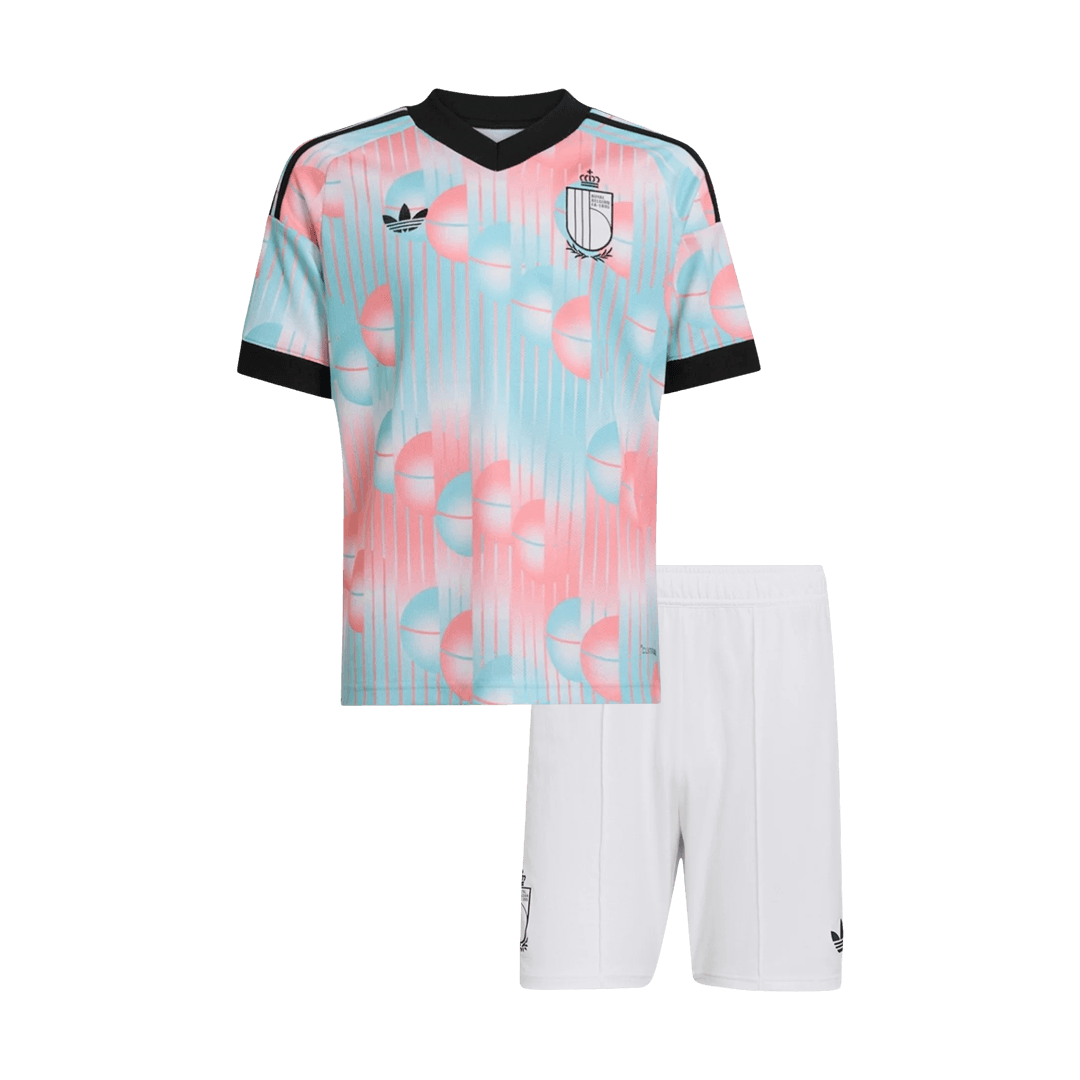 Kinder België Uit Tenue WK Voetbal 2026 - voorkant