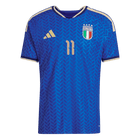 RASPADORI #11 Italie Domicile Version Joueur Maillot de Foot Coupe du Monde 2026 - Slim Fit