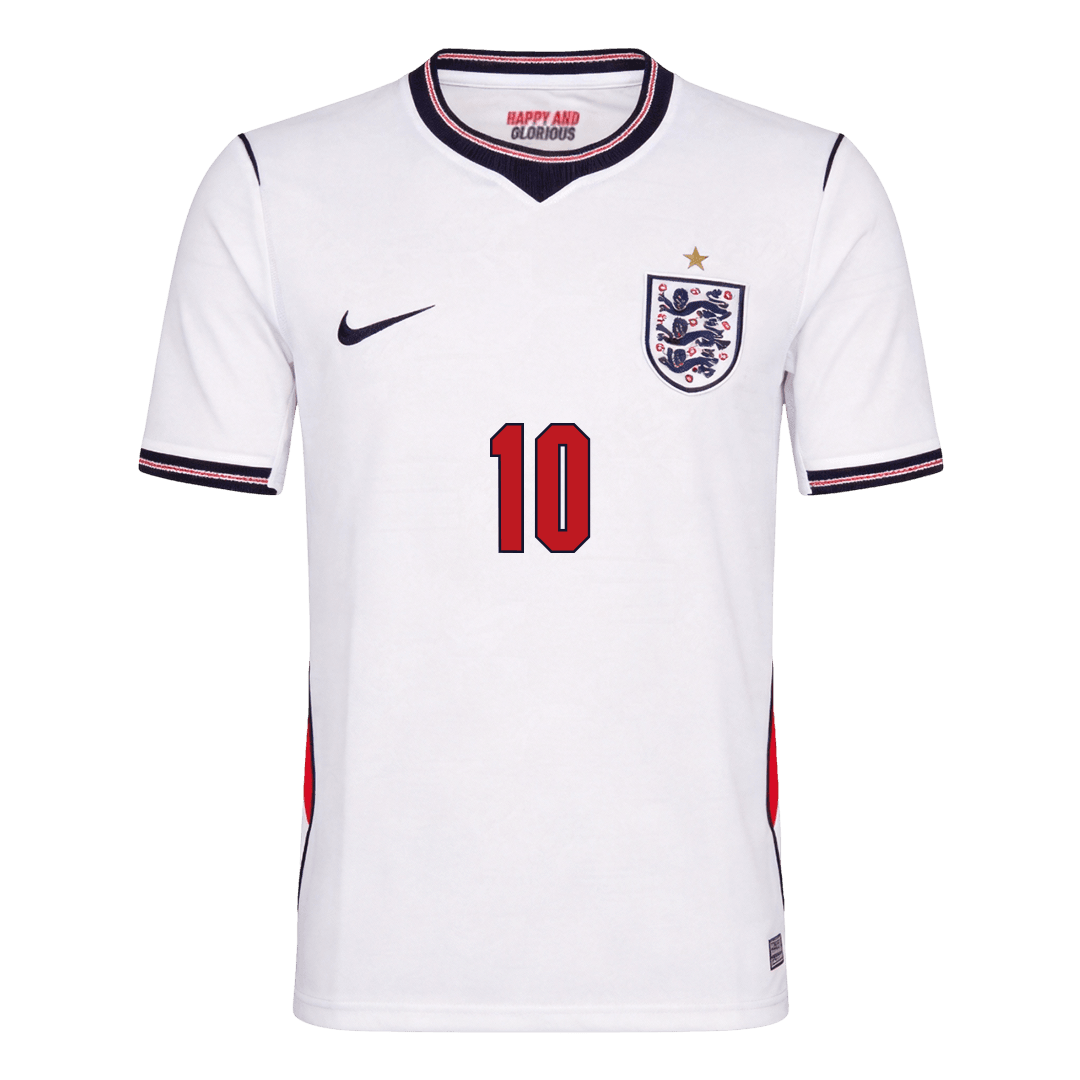 BELLINGHAM #10 Heren Engeland Thuis Voetbalshirt WK Voetbal 2026 - achterkant