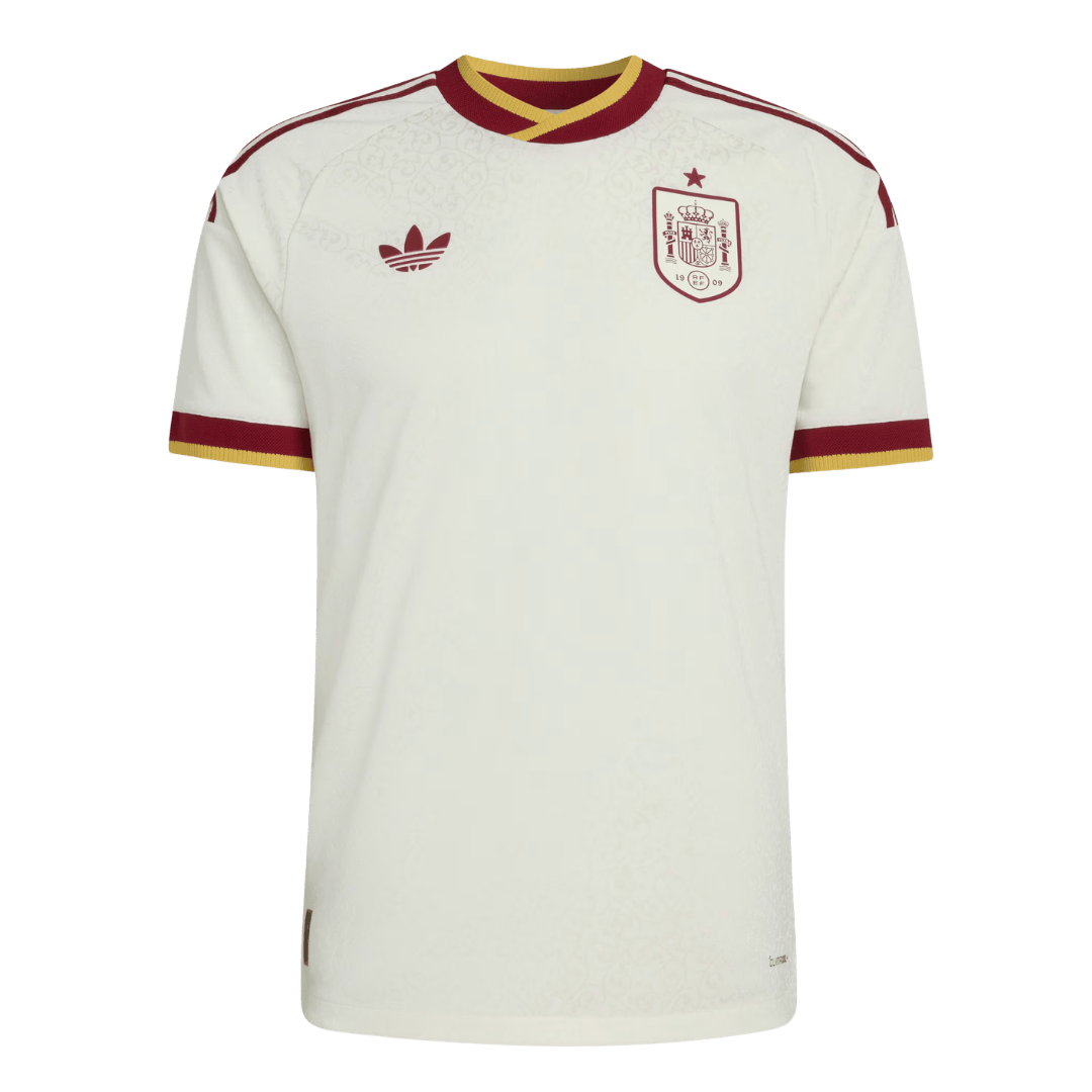 Spanje Uit Spelersversie Voetbalshirt WK Voetbal 2026 - Slim Fit - voorkant