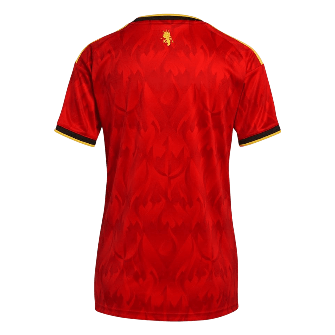 Dames België Thuis Voetbalshirt WK Voetbal 2026 - detail
