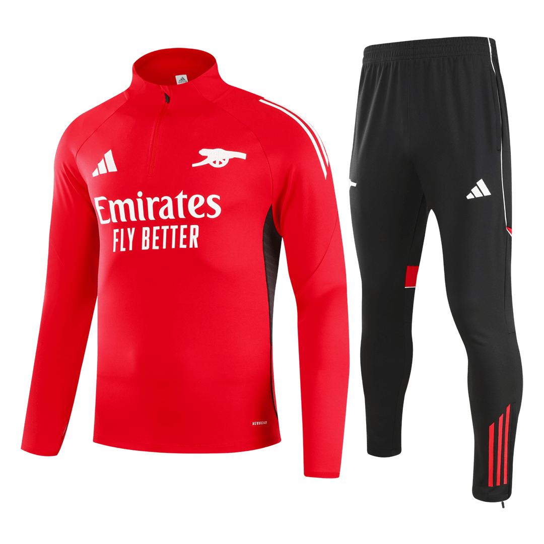 Arsenal Joggingpak met rit Set(top+broek) 2025/26 Red football shirt
