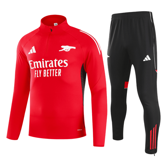 Arsenal Joggingpak met rit Set(top+broek) 2025/26 Red football shirt