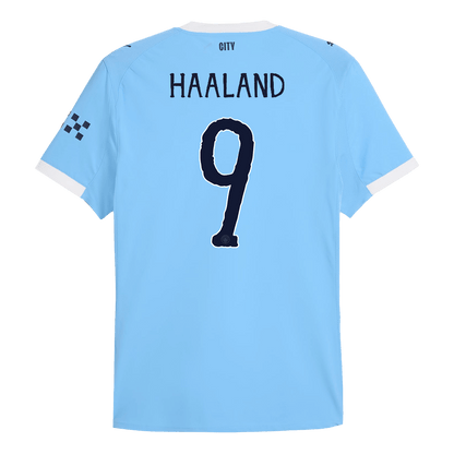 HAALAND #9 Manchester City Thuis Spelersversie Voetbalshirt 2025/26 - Club World Cup - Slim Fit - extra